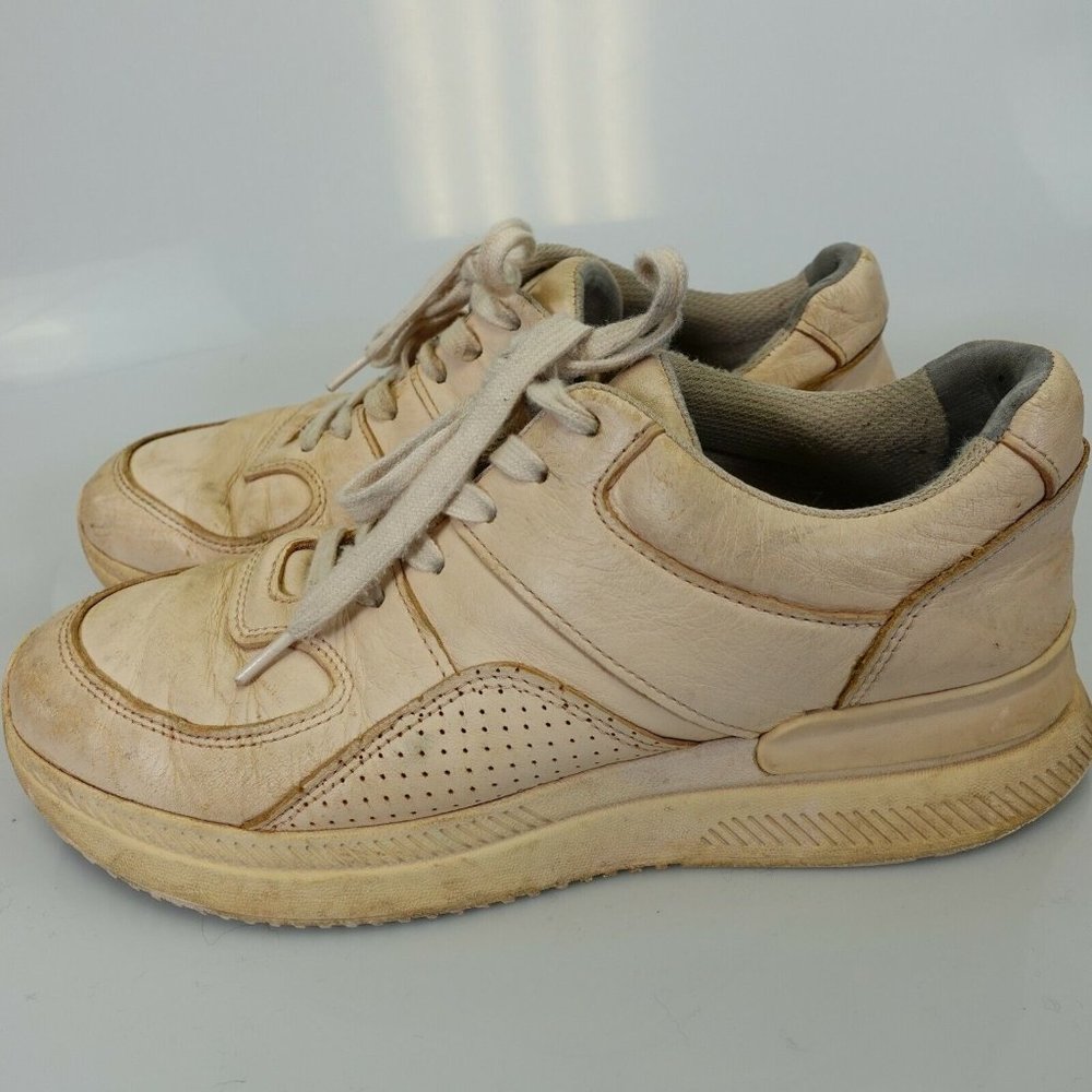 Y2K Chunky Sneaker Womens 8 Cream EVERLANE Dad Shoes Neutral Lace Up Retro